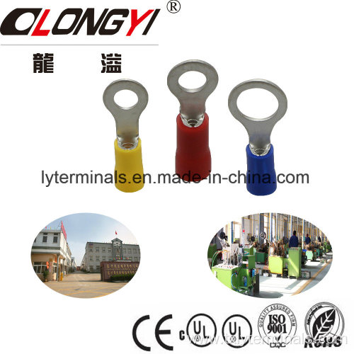 Electrical Copper Pre-Insulated Ring Terminal Lug Types